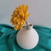 13f9fa46-a846-424a-b506-52f8c3425abc.jpg Small White Ceramic Vase — Textured Patterns