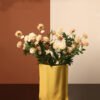 Sculptural Ceramic Vase — Color & Floral Options
