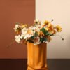 Sculptural Ceramic Vase — Color & Floral Options