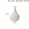 Small Ribbed Ceramic Bud Vase — Morandi Colors