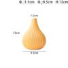 Small Ribbed Ceramic Bud Vase — Morandi Colors