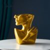 Sculptural Face Vase for Dried Flowers