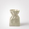 Crumpled Ceramic Vase — Short & Tall