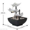 Sailboat Tabletop Water Fountain