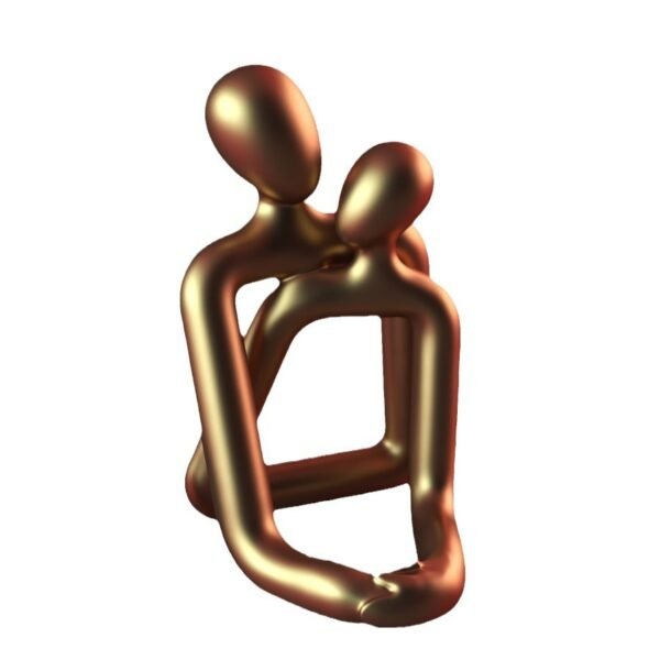 Loving Couple Resin Sculpture