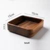 Wooden square decorative tray