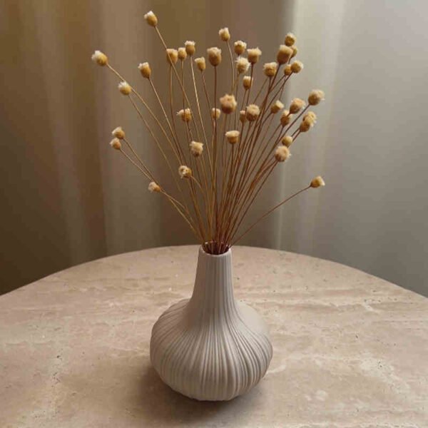 Beige Ceramic Vase Set — Wabi-Sabi Style