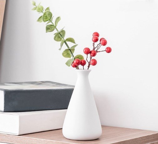 e1624e46-540f-4bbf-a9cf-abee325978d6.jpg Small White Ceramic Vase — Textured Patterns
